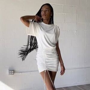 Zara white dress blogger fav